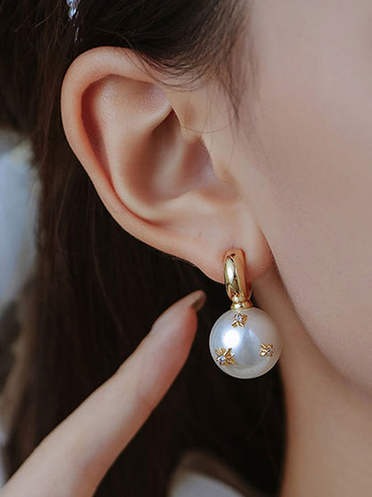 Vintage-Inspired Pearl Earrings