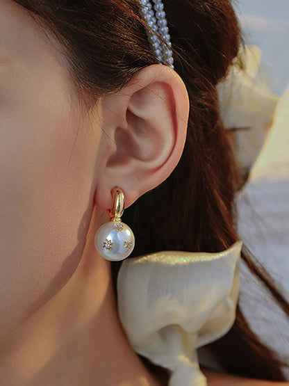 Vintage-Inspired Pearl Earrings