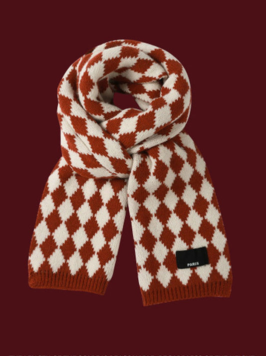 Vintage-Style Elegant Red Christmas Sweater