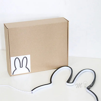 USB Rechargeable Bunny Night Light with Mood-Enhancing Colors