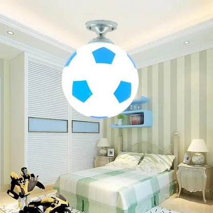 GoalBright Humorous Football-Shaped Ceiling Lamp
