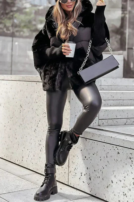 Kris Oversized Hooded Winter Jacket for Women | Colorful Design