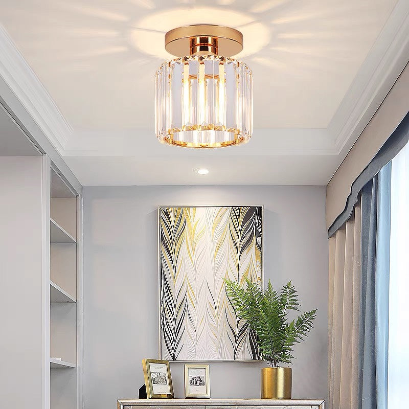 Contemporary Crystal Ceiling Light – CrystalGlow