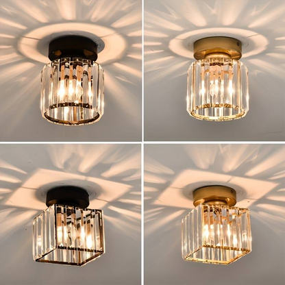 Contemporary Crystal Ceiling Light – CrystalGlow