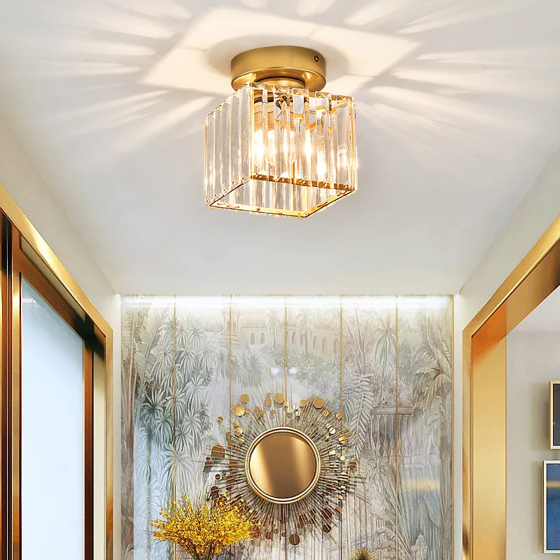 Contemporary Crystal Ceiling Light – CrystalGlow