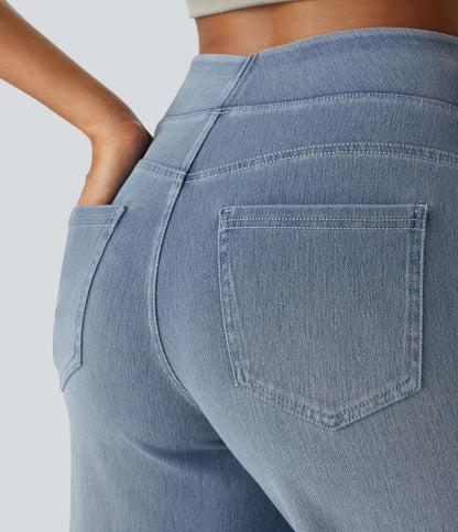 LIVAA | Women's High-Waisted Elastic Trousers