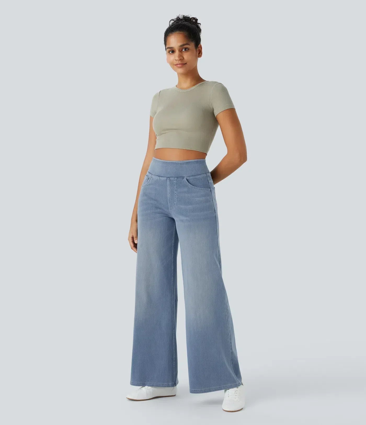 LIVAA | Women's High-Waisted Elastic Trousers