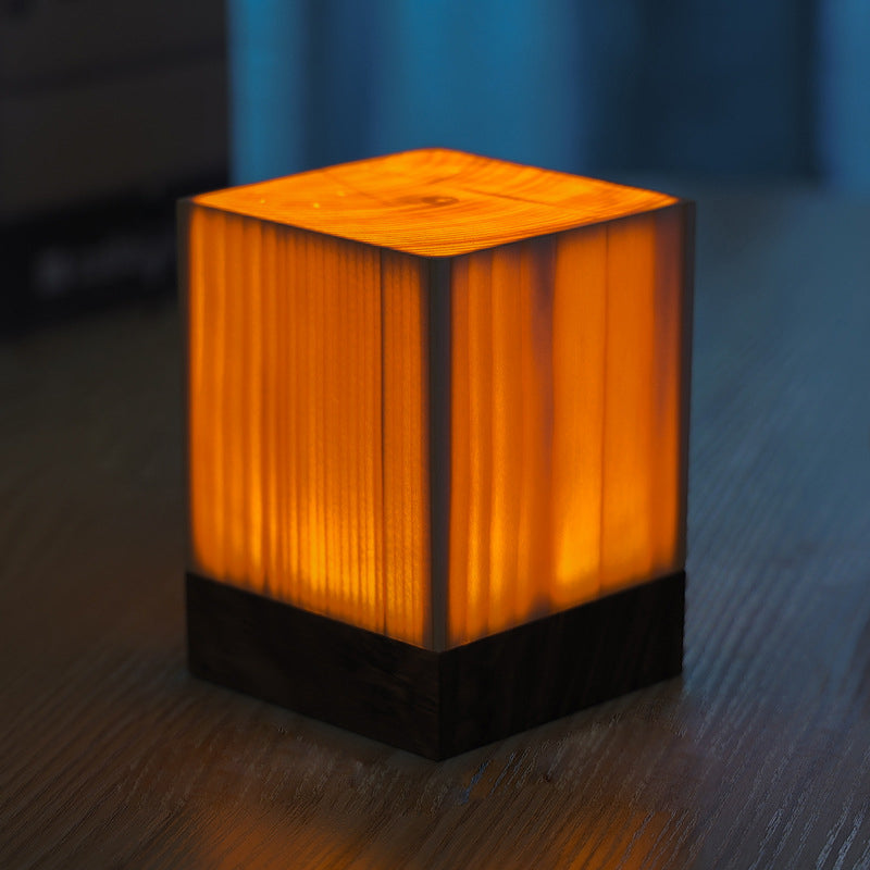 WoodGlow Elegant LED Table Lamp