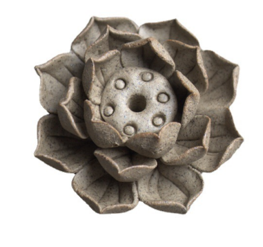 Elegant Lotus Blossom Incense Stand