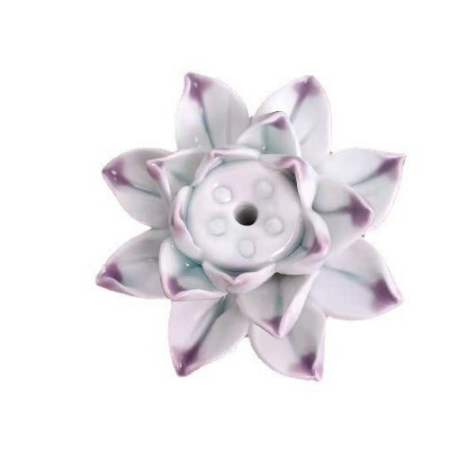 Elegant Lotus Blossom Incense Stand