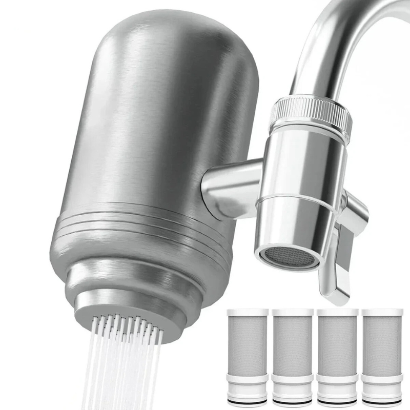 Chic Stainless Steel Water Filter – Ideal for Contemporary Spaces
