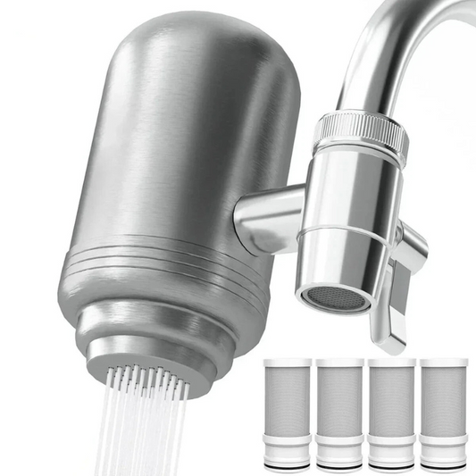 Chic Stainless Steel Water Filter – Ideal for Contemporary Spaces