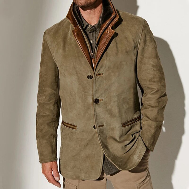 FLORIS | Vintage-Inspired Men's Coat with Button Fastening