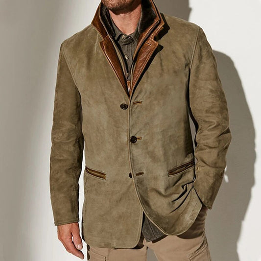 FLORIS | Vintage-Inspired Men's Coat with Button Fastening
