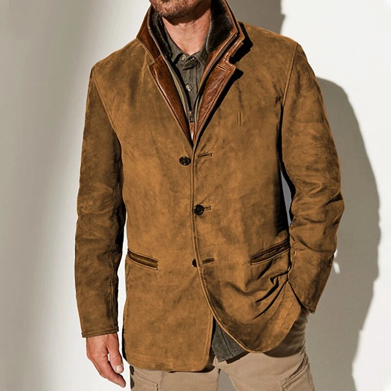 FLORIS | Vintage-Inspired Men's Coat with Button Fastening