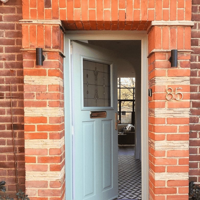 Satin Finish Brass House Numbers – Classic Elegance