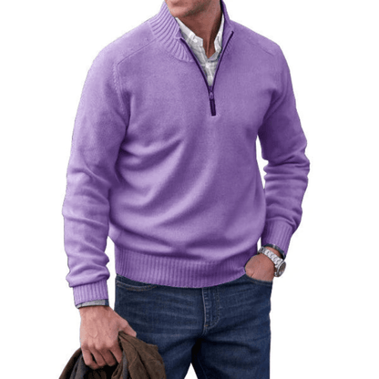 ZAVA | Men's Zip-Up Sweater