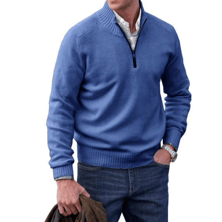 ZAVA | Men's Zip-Up Sweater