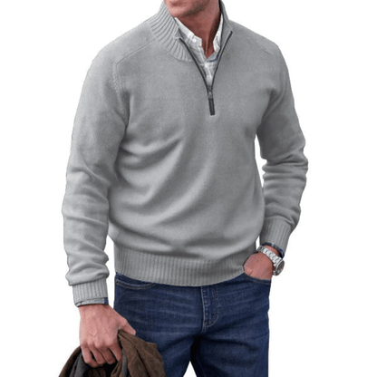 ZAVA | Men's Zip-Up Sweater
