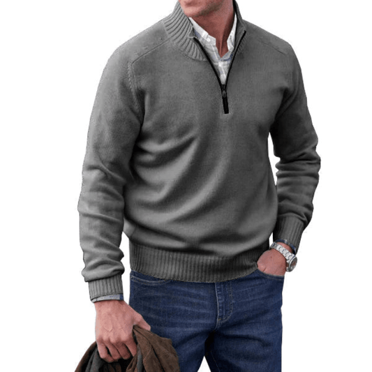ZAVA | Men's Zip-Up Sweater