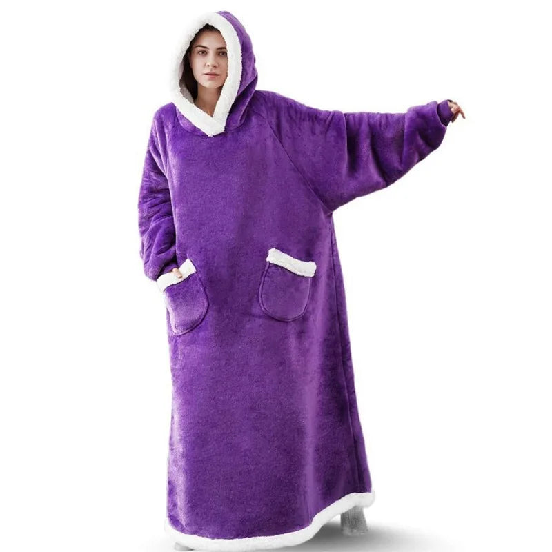 Extra-Large Hooded Blanket Robe