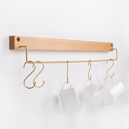 TowelCrest | Stylish Wooden Towel Rack, Contemporary Wall-Mounted Bathroom Organizer