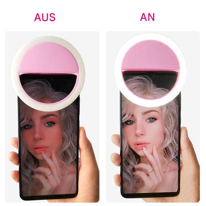 GlowSnap - Compact Ring Light for Perfect Selfies