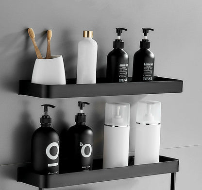 SleekShelf | Stylish Wall-Mounted Shower Organizer – No Drilling Required