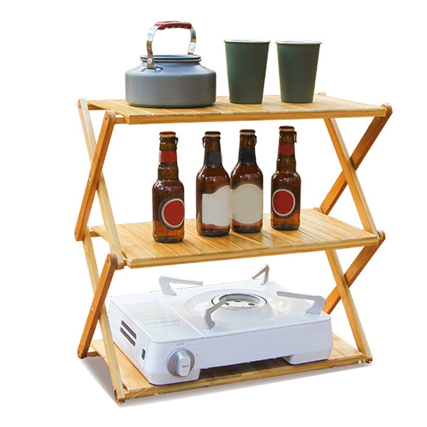 Portable Lightweight Wooden Folding Rack