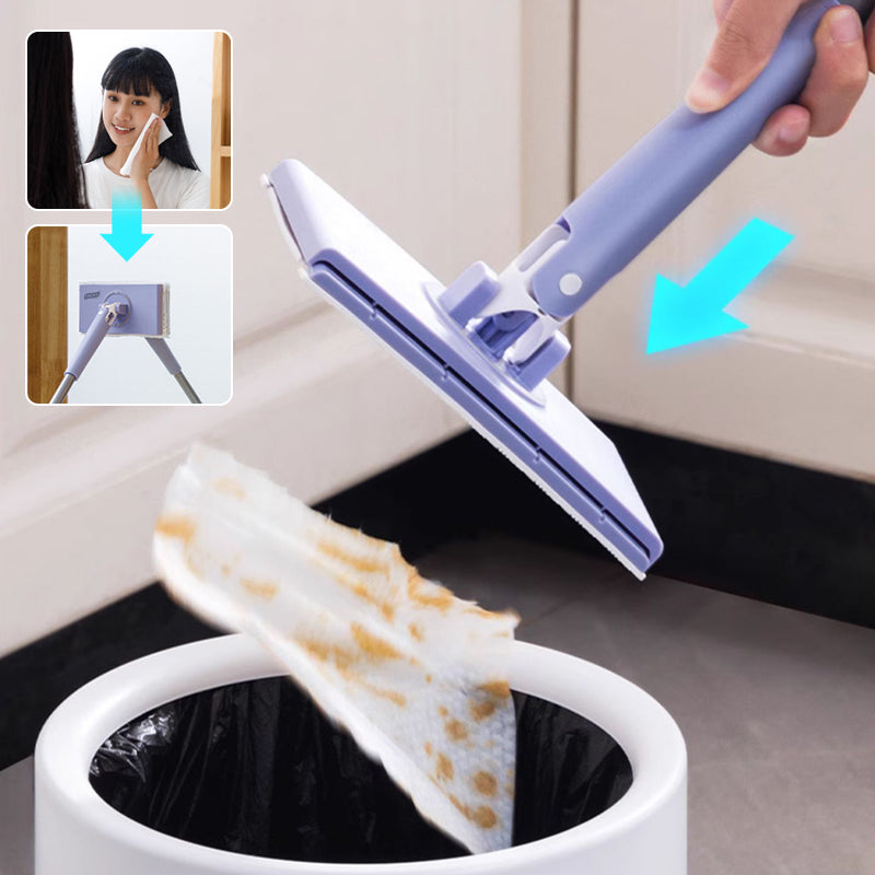 Wet Wipe Cleaning Mop with 10 Complimentary Wipes Included