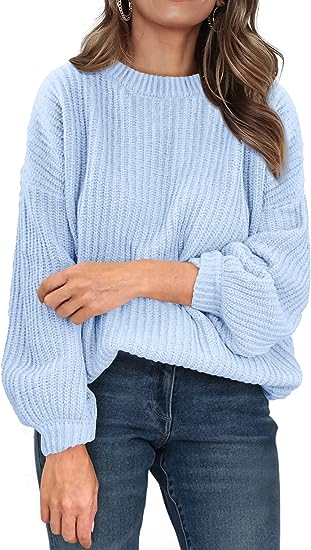 Ribbed V-Neck Knit Sweater