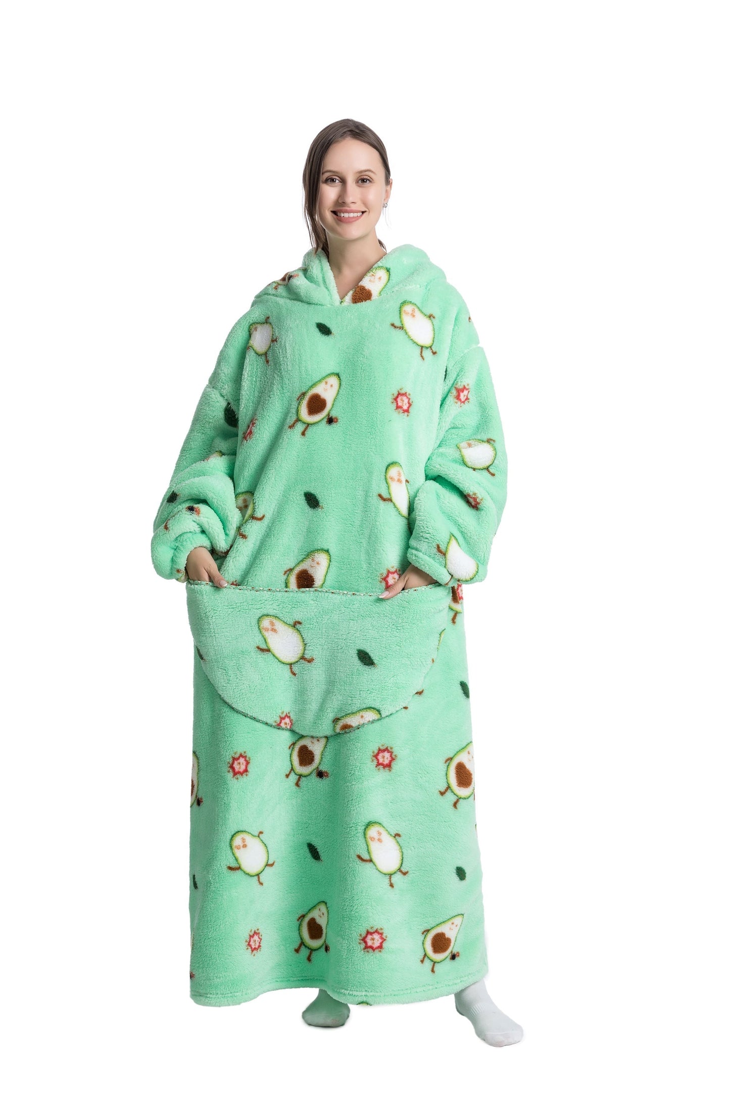 ICEY - Cozy Winter Fleece Hoodie Blanket