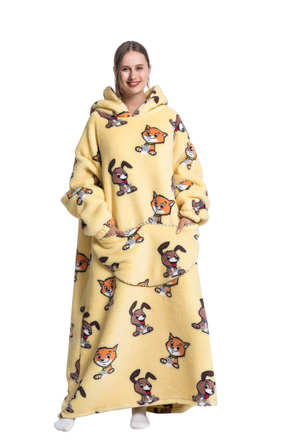 ICEY - Cozy Winter Fleece Hoodie Blanket