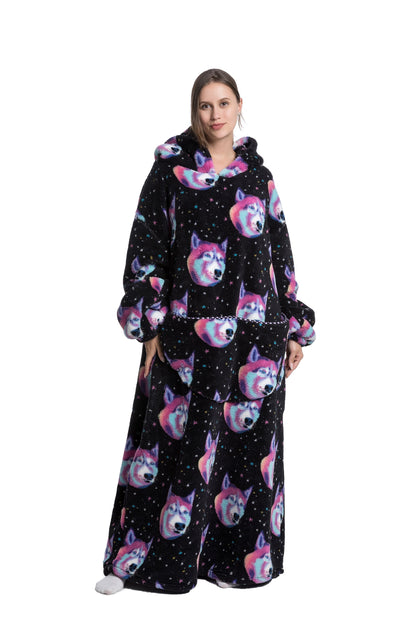 ICEY - Cozy Winter Fleece Hoodie Blanket