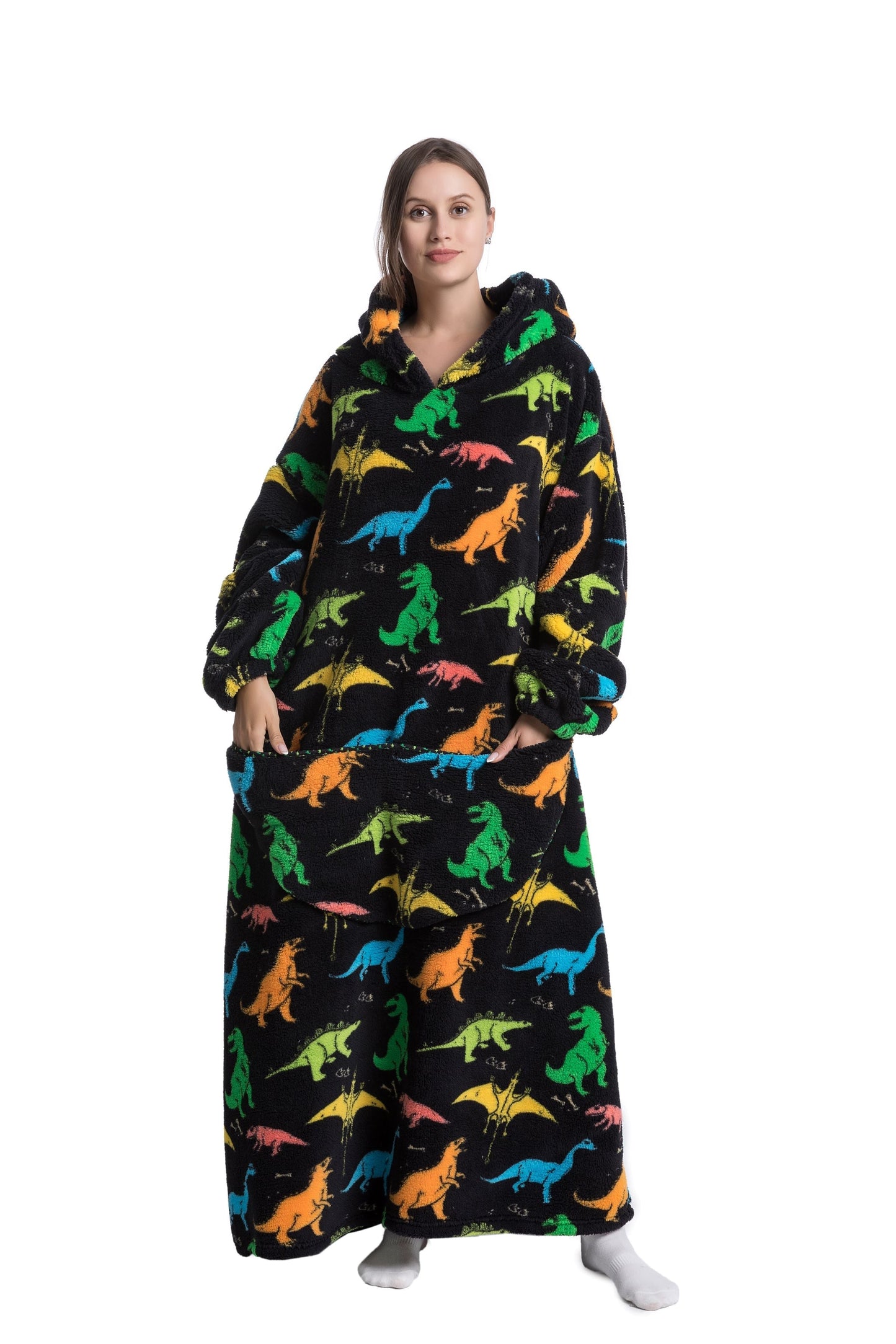 ICEY - Cozy Winter Fleece Hoodie Blanket