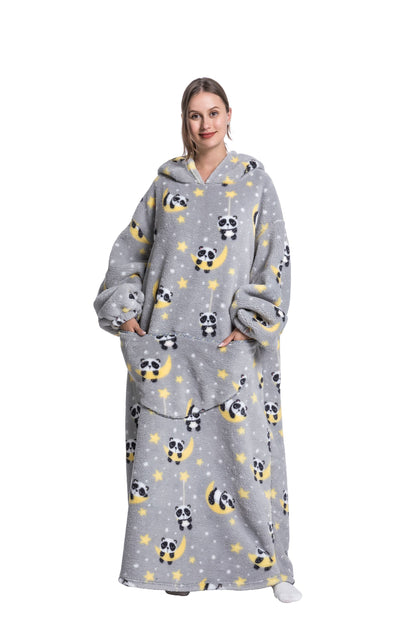 ICEY - Cozy Winter Fleece Hoodie Blanket