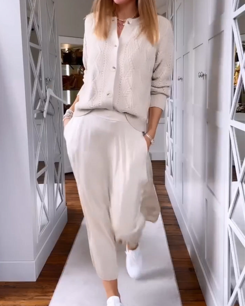 Solid Color Button-Up Waistcoat