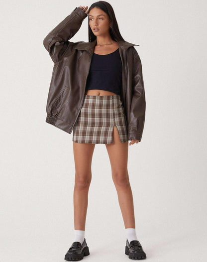 Stylish Oversized Lightweight Leather Jacket for Women